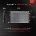 Aluminum Radiator with Trans Oil Cooler for 2006 Scion tC 2.4L l4