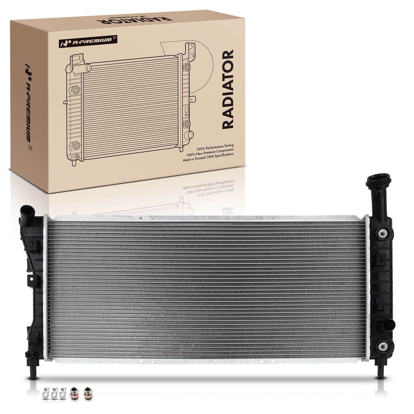 Aluminum Radiator with Trans Oil Cooler for Chevy Impala 04-05 Buick ...