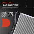 Radiator with Transmission Oil Cooler for 2004 Pontiac Grand Prix 3.8L V6