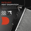 Aluminum Radiator with Transmission Oil Cooler for 2007 Chevrolet Uplander 3.9L V6