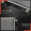 Aluminum Radiator with Transmission Oil Cooler for 2007 Chevrolet Uplander 3.9L V6