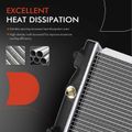 Aluminum Radiator with Oil Cooler for 2016 Toyota Venza 3.5L V6