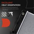 Aluminum Radiator with Transmission Oil Cooler for 2007 Buick LaCrosse 3.6L V6