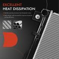 Aluminum Radiator without Oil Cooler for 2009 Jeep Wrangler 3.8L V6