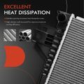 Aluminum Radiator without Oil Cooler for Jeep Liberty 2007 V6 3.7L Sport Utility