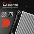 Aluminum Radiator with Trans Oil Cooler for 1988 GMC S15 Jimmy 4.3L V6