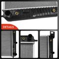 Aluminum Radiator with Oil Cooler for 2013 Chevrolet Silverado 1500 6.2L V8