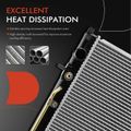 Aluminum Radiator with Transmission Oil Cooler for 2011 Mitsubishi Endeavor 3.8L V6