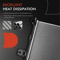 Aluminum Radiator with Trans Oil Cooler for 2009 Jeep Grand Cherokee 3.0L V6