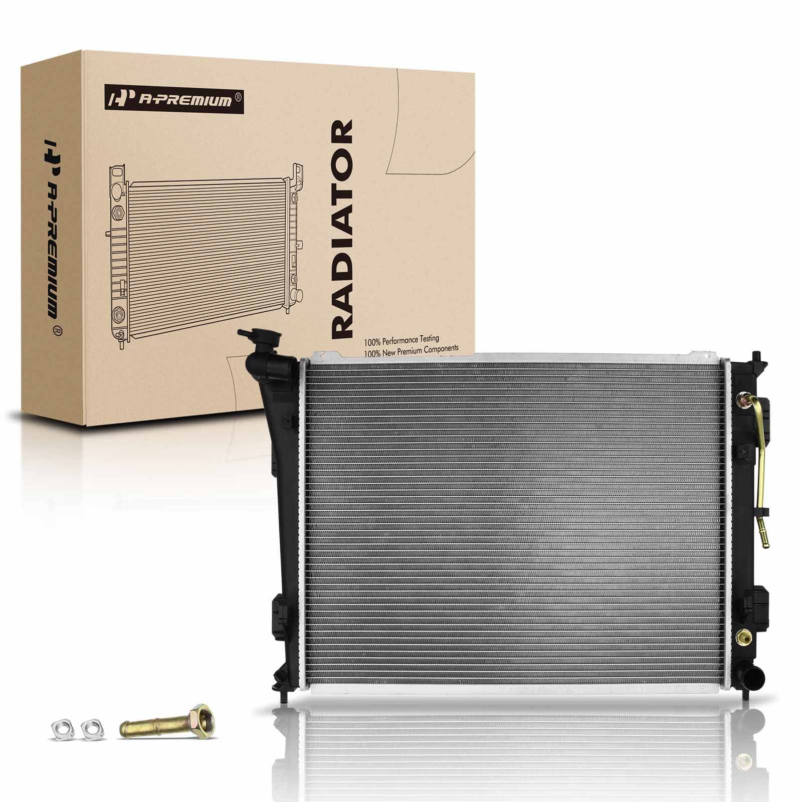 Aluminum Radiator with Oil Cooler for Kia Optima 2011-2015 Hyundai 2.4L ...