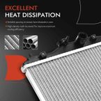 Radiator for Acura ILX 2013-2015 Honda Civic 2012-2015 2.4L 1.8L Manual Trans.