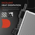 Aluminum Radiator without Oil Cooler for 2022 Ford Mustang 2.3L l4