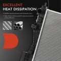 Aluminum Radiator with Transmission Oil Cooler for 2014-2017 Buick Regal