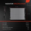 Aluminum Radiator without Oil Cooler for 2016 Dodge Durango