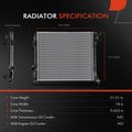 Aluminum Radiator without Oil Cooler for 2022 Nissan Qashqai