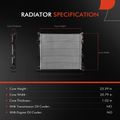 Aluminum Radiator without Oil Cooler for 2021 Mercedes-Benz GLS450