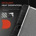 Aluminum Radiator with Transmission Oil Cooler for 1998 Pontiac Grand Am 3.1L V6