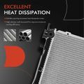 Aluminum Radiator with Transmission Oil Cooler for 2000 Hyundai Elantra 2.0L l4