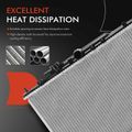 Aluminum Radiator with Transmission Oil Cooler for 2002 Mitsubishi Eclipse