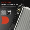 Aluminum Radiator with Transmission Oil Cooler for 2002 Ford Expedition