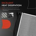 Aluminum Radiator with Transmission Oil Cooler for 2007 Audi A4 Quattro 3.2L V6