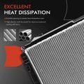 Aluminum Radiator with Transmission Oil Cooler for 2004 Jeep TJ 4.0L l6