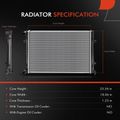 Aluminum Radiator without Oil Cooler for 2014 Volkswagen Passat