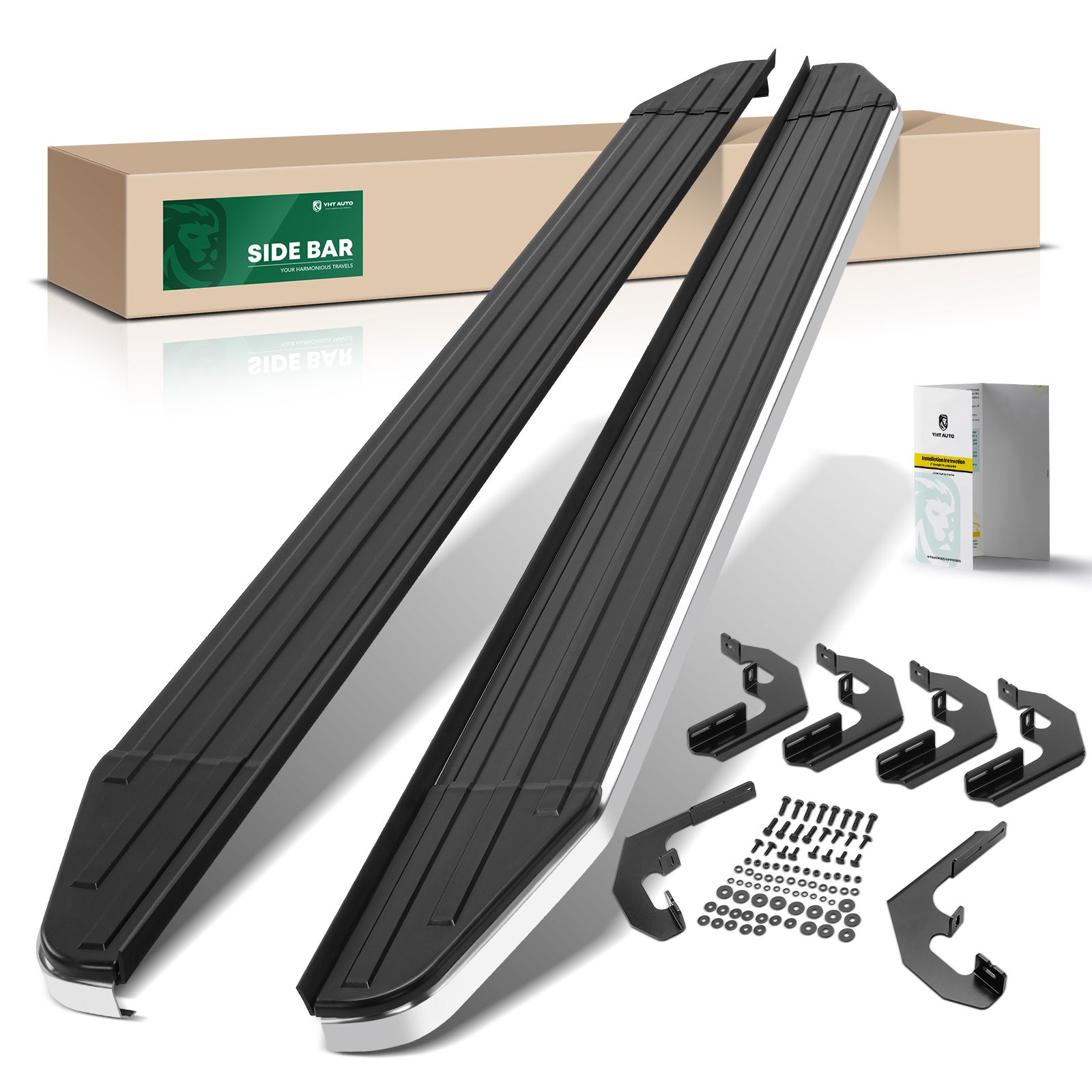 5.5 Inch Black Aluminum Running Boards for 2021-2023 Chevrolet Tahoe