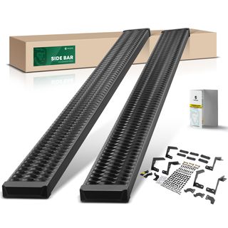 7 Inch Textured Black Aluminum Running Boards for Dodge Ram 1500 2500 3500 Crew Cab