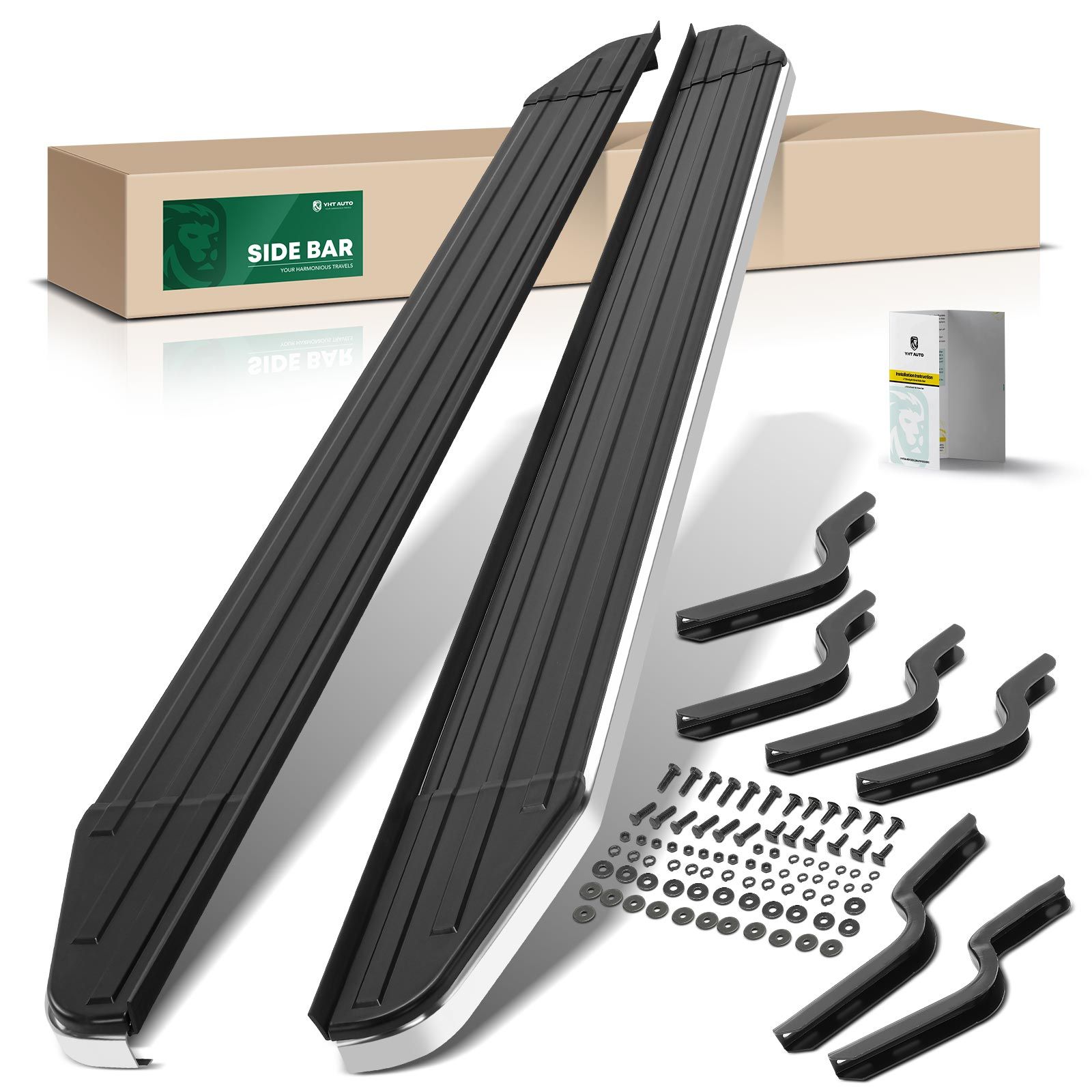 5.5 Inch Black Aluminum Running Boards for 2011 Toyota 4Runner