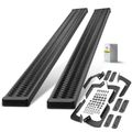 7 Inch Textured Black Aluminum Running Boards for 2015 Toyota Tundra