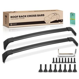 Black Aluminum Alloy Roof Rack Cross Bars for Mazda CX-5 2017-2024