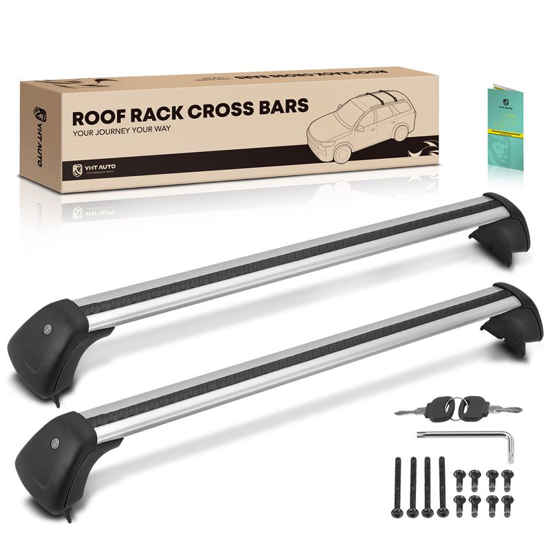 Black Aluminum Alloy Roof Rack Cross Bars for Mazda CX-30 2020-2023