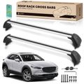 Black Aluminum Alloy Roof Rack Cross Bars for Mazda CX-30 2020-2023