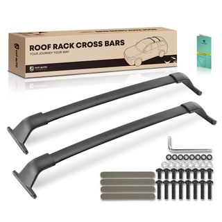 Black Aluminum Alloy Roof Rack Cross Bars for Nissan Kicks 2017-2023