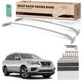 Silver Aluminum Alloy Roof Rack Cross Bars for 2016 Nissan Pathfinder