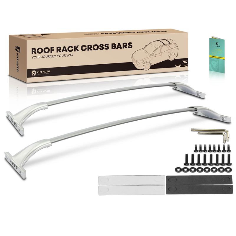 Silver Aluminum Alloy Roof Rack Cross Bars for 2015 Nissan Rogue