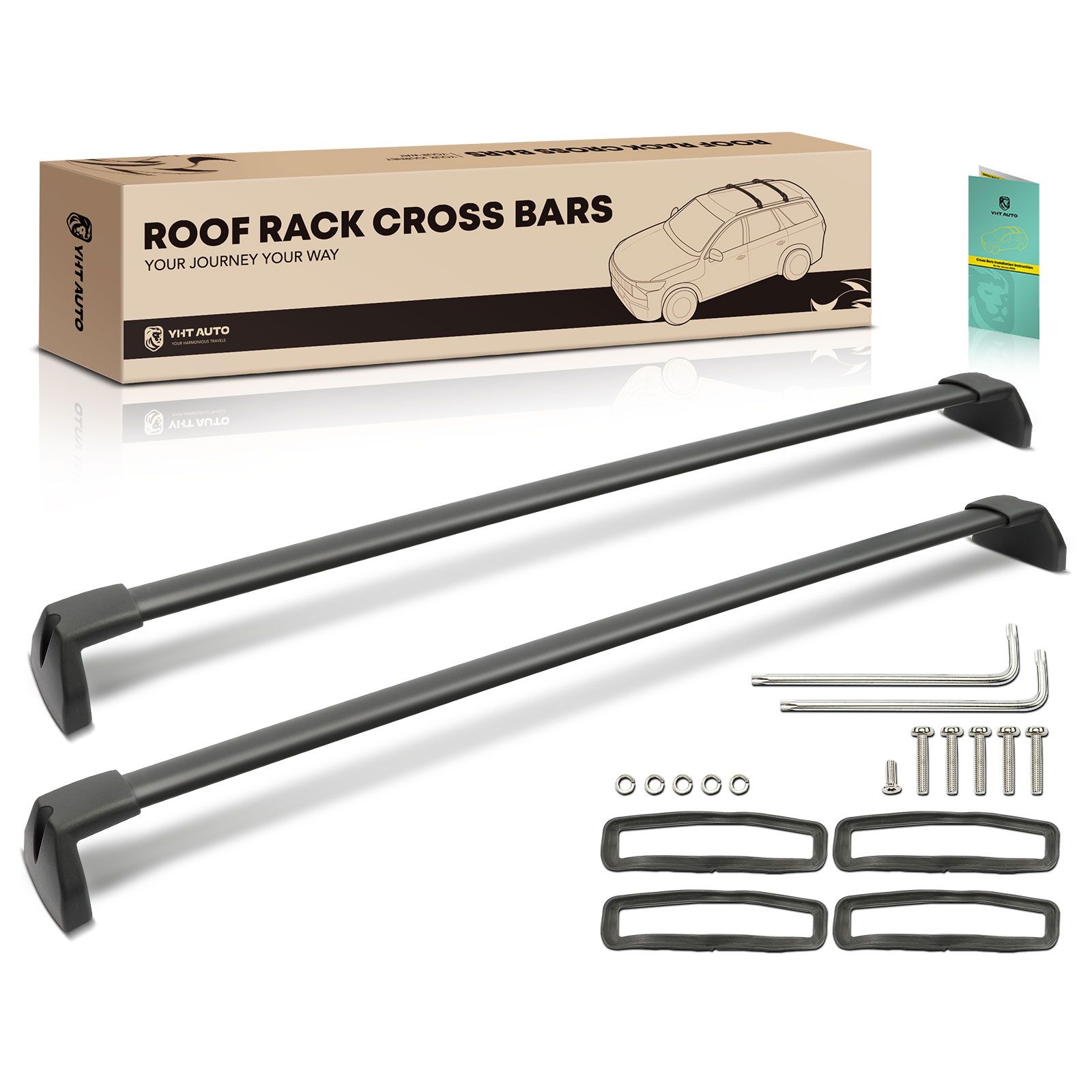 Black Aluminum Alloy Roof Rack Cross Bars Luggage Carrier for 2022 Audi Q7