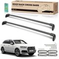 Black Aluminum Alloy Roof Rack Cross Bars Luggage Carrier for 2022 Audi Q7