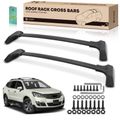 Black Aluminum Alloy Roof Rack Cross Bars for Chevy Traverse 2009-2017