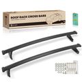 Black Aluminum Roof Rack Rail Cross Bars Carrier for 2021-2024 Chevrolet Trailblazer