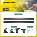 Black Aluminum Roof Rack Rail Cross Bars Carrier for 2021-2024 Chevrolet Trailblazer