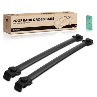 Black Aluminum Alloy Roof Rack Cross Bars for Dodge Journey 2009-2020