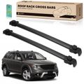 Black Aluminum Alloy Roof Rack Cross Bars for 2009-2020 Dodge Journey