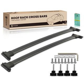 Black Aluminum Alloy Roof Rack Cross Bars for Ford Expedition Lincoln 2007-2017