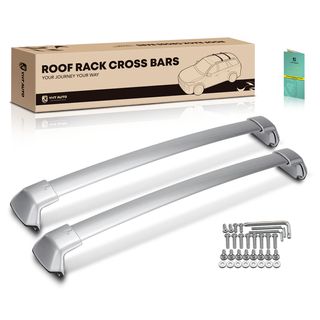 Silver Aluminum Alloy Roof Rack Cross Bars Luggage Carrier for Honda CR-V 12-16