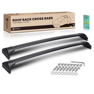 Black Aluminum Alloy Roof Rack Cross Bars Luggage Carrier for Honda Pilot 16-22