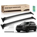 Black Aluminum Alloy Roof Rack Cross Bars for 2019 Honda Passport