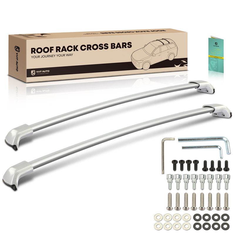 Chrome Aluminum Alloy Roof Rack Rails Cross Bars for 2020 Honda HR-V