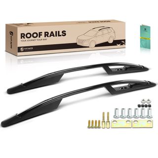 Black Aluminum Alloy Roof Rack Side Rails for Honda CR-V 2007-2011